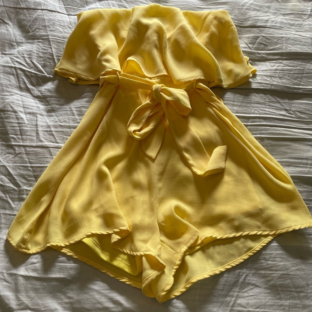 Yellow Halter Romper